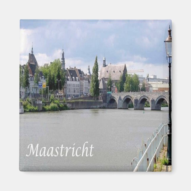 Aimant zNL027 MAASTRICHT Meuse river MASS, Europe, Fridge (Devant)