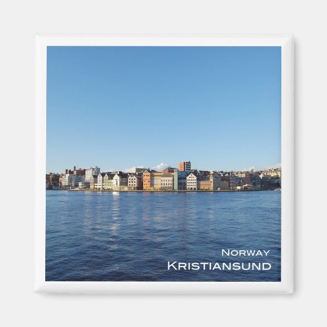 Aimant zNO025 KRISTIANSUND, Norvège, Europe, Réfrigérateu (Devant)