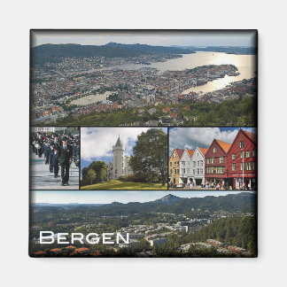 Aimant zNO043 BERGEN, Norvège, Europe, Fridge