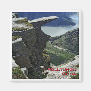 Aimant zNO084 TROLLTUNGA, ODDA, Norvège, réfrigérateur