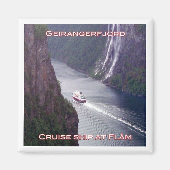 Aimant zNO123 GEIRANGERFJORD, MSC Kong Harald, Norvège, (Devant)