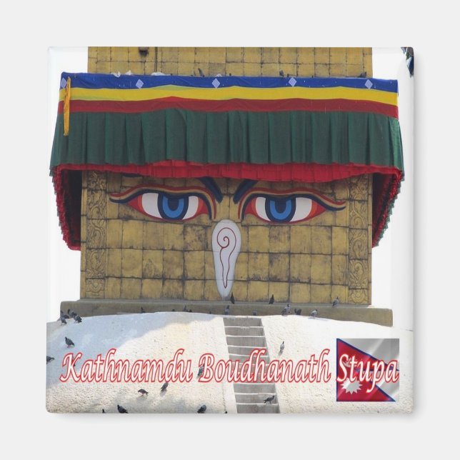 Aimant zNP006 Boudhanath Stupa KATHMANDU, Népal, Frigo (Devant)