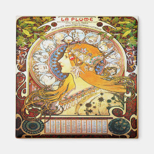 Aimant Zodiaque 1896 d'Alfons Mucha