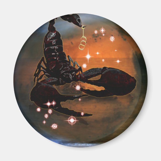 Aimant Zodiaque de donjon d'artisanat - Scorpio (Devant)
