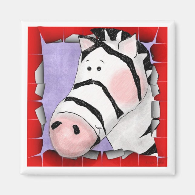 Aimant Zoé Le Zèbre (Devant)