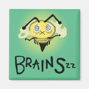 Aimant Zombie Bee/Zom-BEE - CERVEAUX.