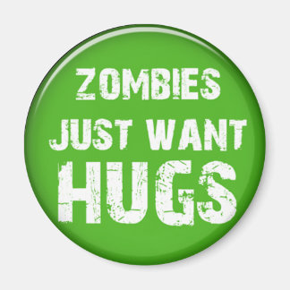 Aimant zombies bonbons d'Halloween
