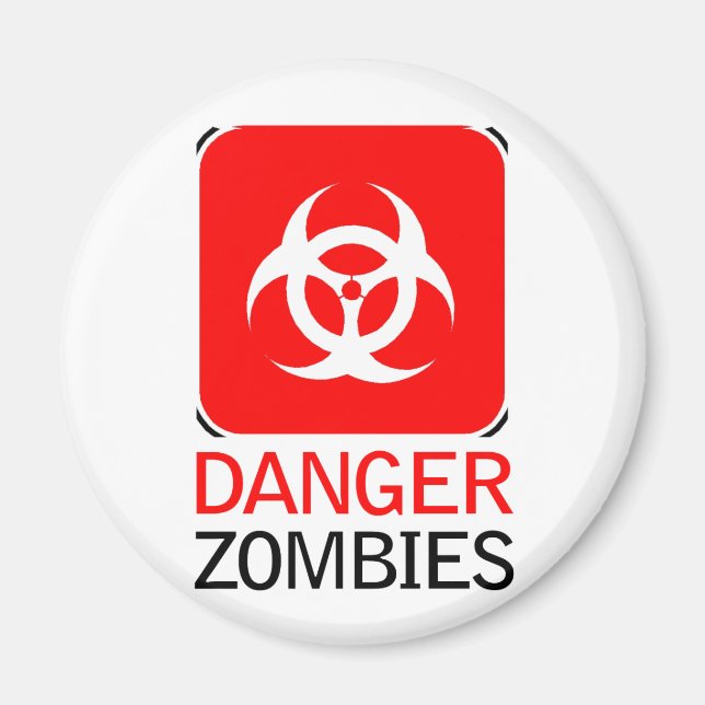 Aimant Zombies dangereux (Devant)