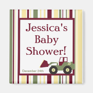 Aimant Zone de construction Baby shower Favoriser l'aiman