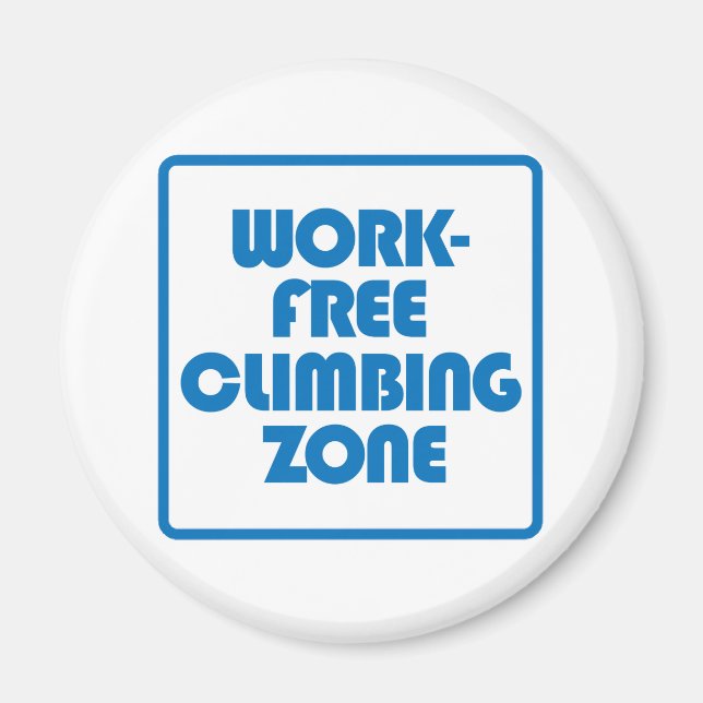 Aimant Zone Escalade sans travail (Devant)