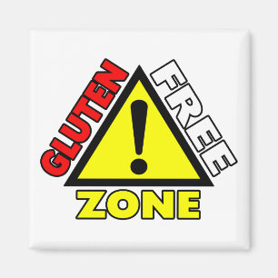 Aimant Zone sans gluten (maladie cœliaque - allergie au b