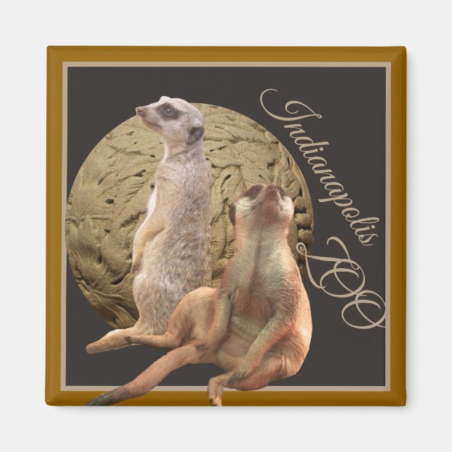 Aimant Zoo de Meerkats Indianapolis (Devant)