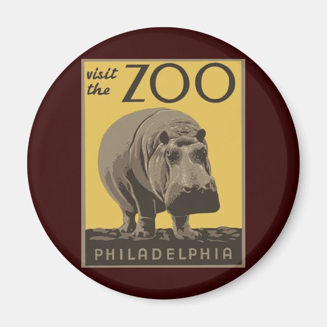 Aimant Zoo de Philadelphie (Devant)