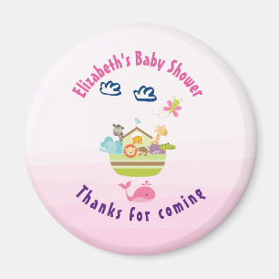 Aimant Zoo Whimsical mignon Baby shower d'arche animal Me