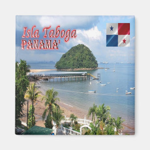 Aimant zPA003 PANAMA, Isla Taboga, plage El Morro, réfrig