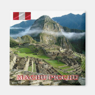 Aimant zPE023 MCHU PICCHU, Pérou, Amérique, réfrigérateur