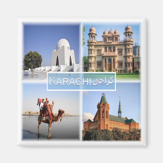 Aimant zPK004 KARACHI, MAZAR, QUAID, Pakistan, Frigo (Devant)