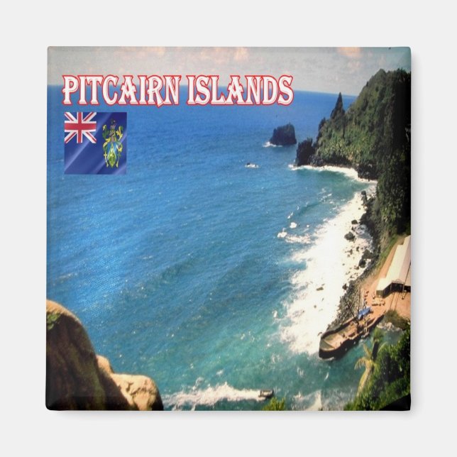 Aimant zPN006 ÎLES PITCAIRN, Pitcairnlanding, Réfrigérate (Devant)