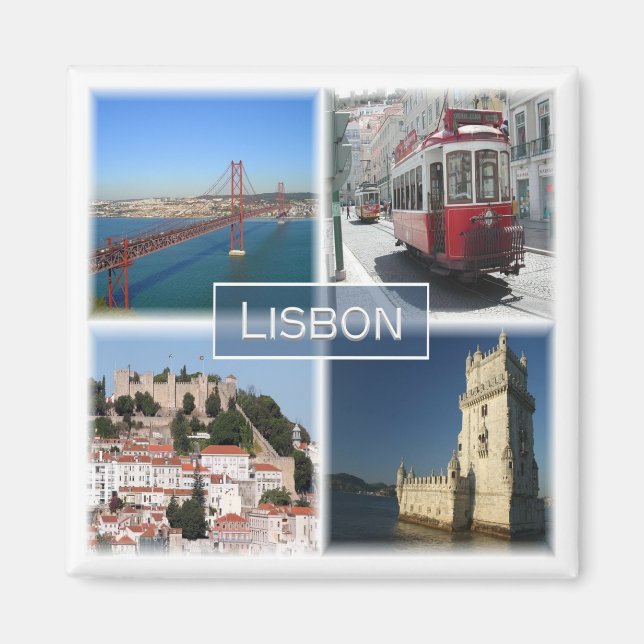 Aimant zPT007 LISBON, Portugal, Europe, Fridge (Devant)