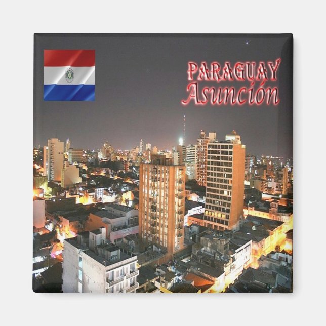 Aimant zPY009 ASUNCION, Paraguay, Amérique, Fridge (Devant)