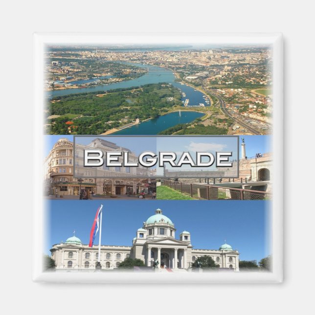 Aimant zRS005 BELGRADE, Serbie, Europe, Frigo (Devant)