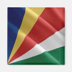 Aimant zSC002 SEYCHELLES, Drapeau, Afrique, réfrigérateur