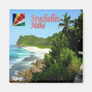 Aimant zSC007 MAHE', Panorama, Seychelles, Afrique, Réfri