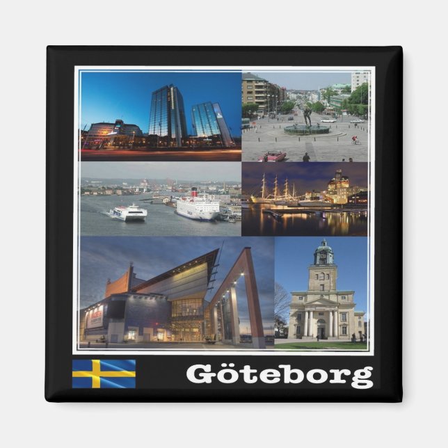 Aimant zSE004 GOTHENBURG, Suède, Europe, Frigo (Devant)