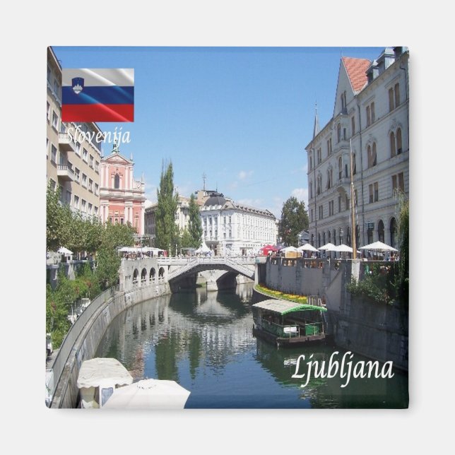 Aimant zSI010 LJUBLJANA Centre, Slovénie, Europe, Frigo (Devant)