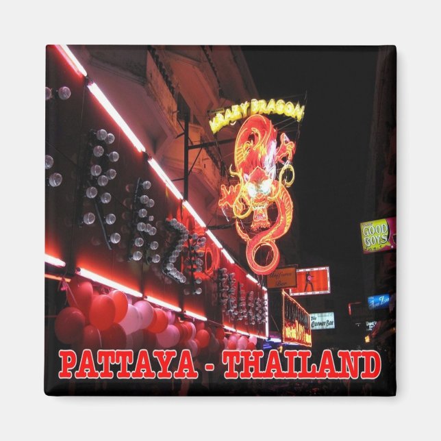 Aimant zTH026 Night Club à PATTAYA, Thaïlande, Fridge (Devant)