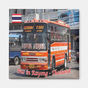 Aimant zTH027 BUS à RAYONG, Thaïlande, Asie, Fridge