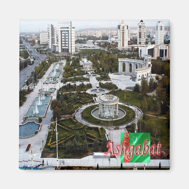 Aimant zTM006 vue de ASHGABAT, Turkménistan Asie, Fridge (Devant)
