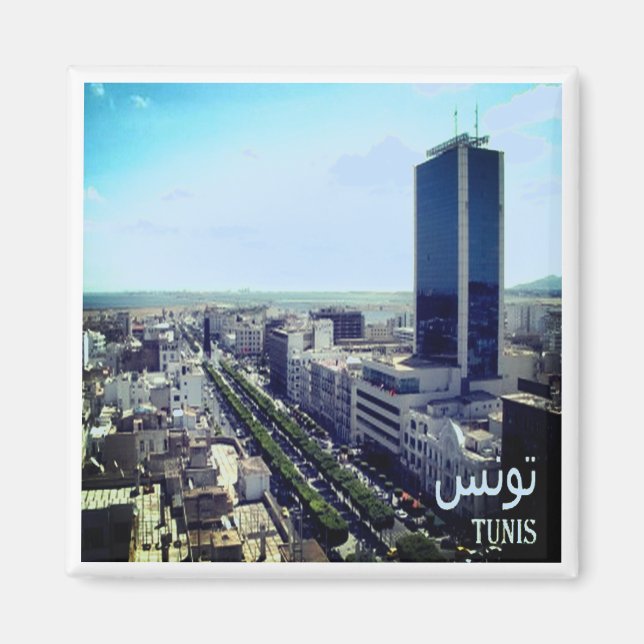 Aimant zTN014 TUNIS, Tunisie, Afrique, Fridge (Devant)
