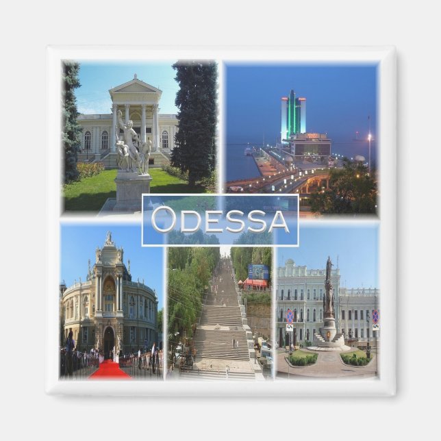 Aimant zUA004 ODESSA, Ukraine, Europe, Fridge (Devant)