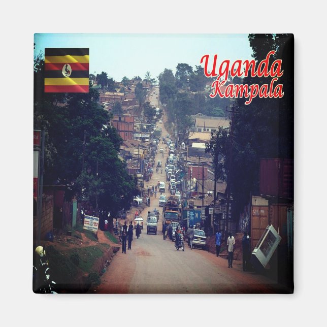 Aimant zUG007 KAMPALA, Centre-ville, Ouganda, Afrique, Fr (Devant)