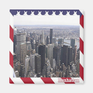 Aimant zUS105 MANHATTAN, New York City, Amérique, Réfrigé
