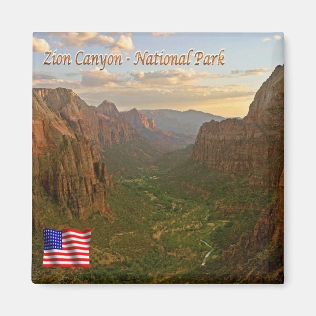 Aimant zUS117 ZION CANYON National Park, Utah, Fridge (Devant)