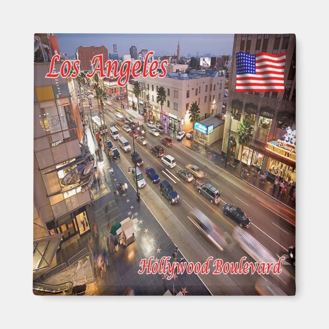 Aimant zUS170 HOLLYWOOD Boulevard, Los Angeles, Réfrigéra (Devant)