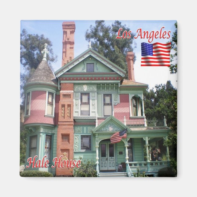 Aimant zUS171 LOS ANGELES, Hale House, Californie, réfrig (Devant)