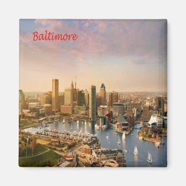 Aimant zUS183 BALTIMORE, Maryland, Amérique, Fridge (Devant)