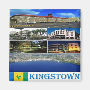 Aimant zVC015 KINGSTOWN, Saint Vincent Grenadines, Fridge