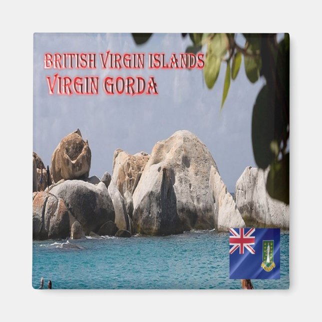 Aimant zVG010 VIRGIN GORDA, Îles Vierges Britanniques, Fr (Devant)