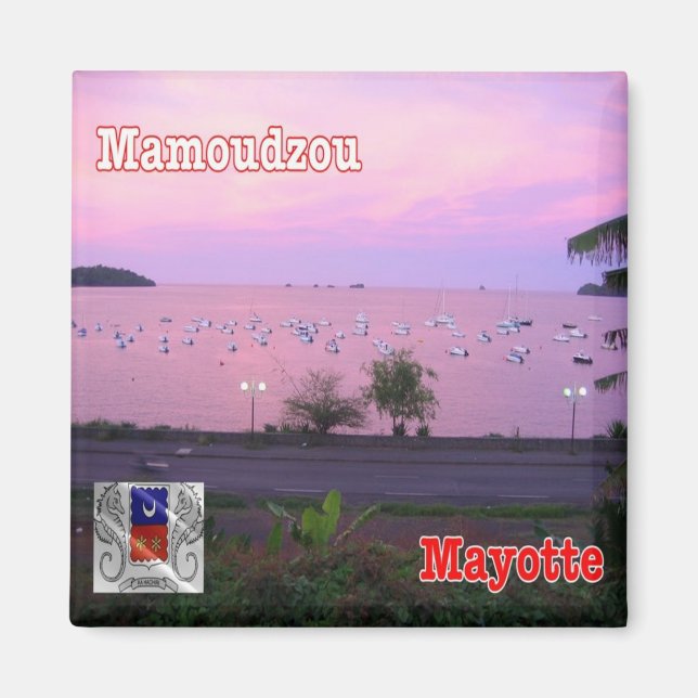 Aimant zYT005 MAMOUDZOU, Mayotte, Afrique, Frigo (Devant)