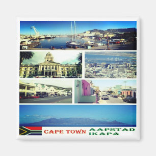 Aimant zZA007 CAPE TOWN, MOSAIC, Afrique du Sud, Fridge