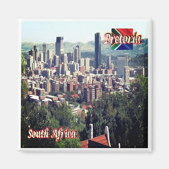 Aimant zZA020 PRETORIA, Afrique du Sud, Fridge (Devant)