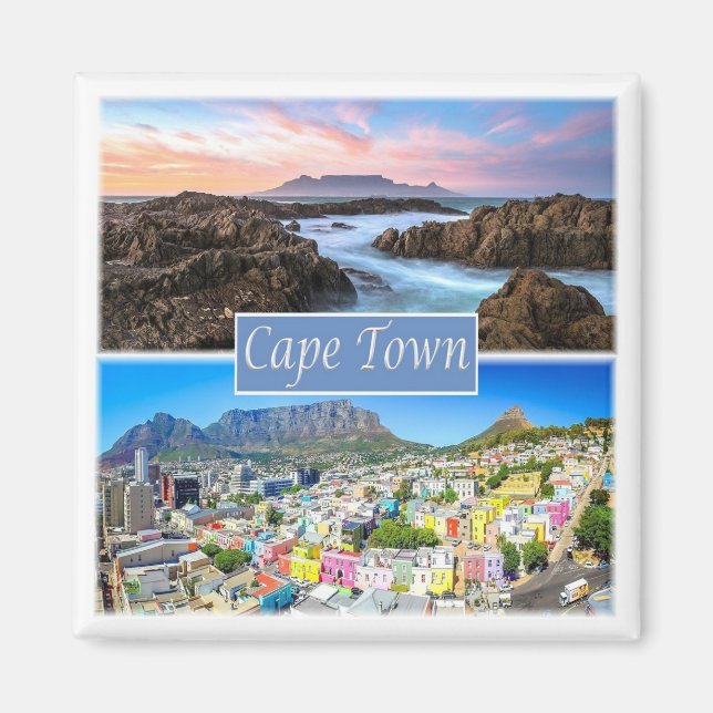 Aimant zZA033 CAPE TOWN, Afrique du Sud, Fridge (Devant)