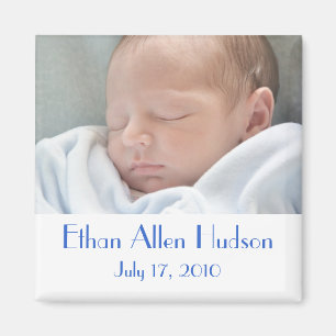 Aimants d'annonce de naissance de garçon