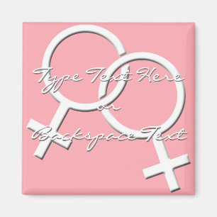 Aimants frigo gay pride Lady Love Magnet Lesbian