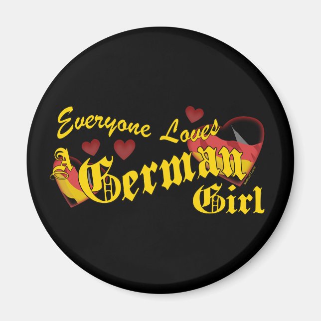 Aime Allemand Girl Magnet (Devant)