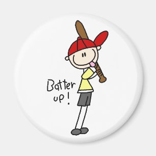 Aimé du Batteur de Baseball Magnet